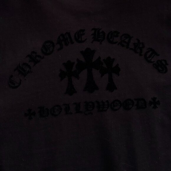 Chrome Hearts Triple Velvet Cross Long-sleeved Top NEW/AUTHENTIC - Picture 3 of 7